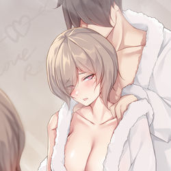 This is a pixiv picture whose title is 镜.
