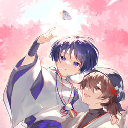 This is a pixiv picture whose title is 花霞.