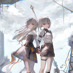 This is a pixiv picture whose title is 双子のツガイ.