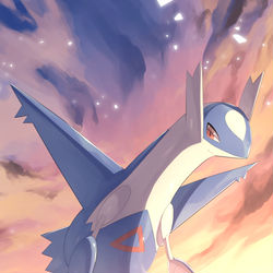 This is a pixiv picture whose title is ラティオスとラティアス.