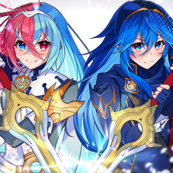 This is a pixiv picture whose title is リュール＆ルキナ.