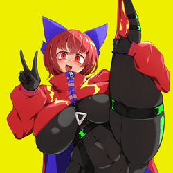 This is a pixiv picture whose title is 蛮奇ちゃんピース.