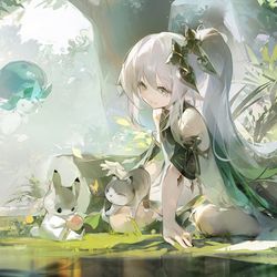 This is a pixiv picture whose title is NAHIDA纳西妲.