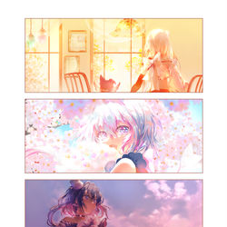 This is a pixiv picture whose title is 春の日.