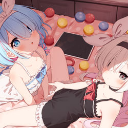 This is a pixiv picture whose title is アロナちゃんとプラナちゃん！.