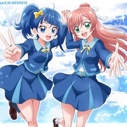 This is a pixiv picture whose title is 制服姿です！.