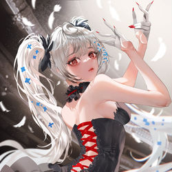 This is a pixiv picture whose title is Black Swan.
