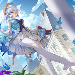 This is a pixiv picture whose title is 花时来信  绫华同人.