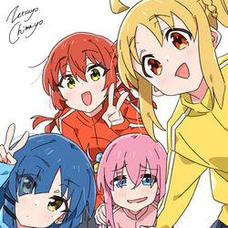 This is a pixiv picture whose title is 結束バンド.