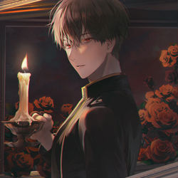 This is a pixiv picture whose title is 🌹.