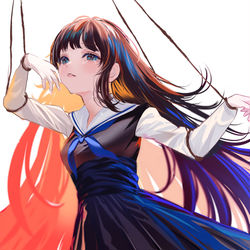 This is a pixiv picture whose title is あやつり人形(習作).
