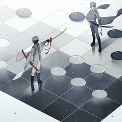 This is a pixiv picture whose title is 博弈.