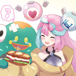 This is a pixiv picture whose title is 「これ食べて元気だして！」.