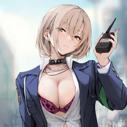 This is a pixiv picture whose title is 服装不良の警察さん4.