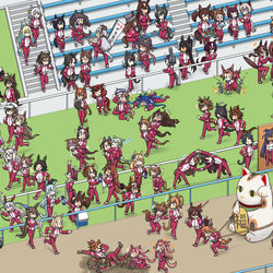 This is a pixiv picture whose title is トレセン学園.