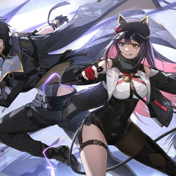 This is a pixiv picture whose title is 【深空之眼】战斗.