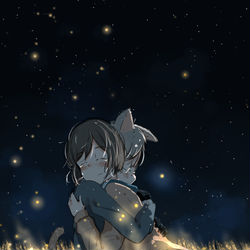 This is a pixiv picture whose title is やっと触れられた.