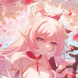 This is a pixiv picture whose title is 花蕾满枝.