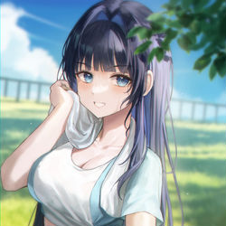 This is a pixiv picture whose title is Ouro Kronii⏳💙.