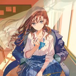 This is a pixiv picture whose title is 守ってあげる.