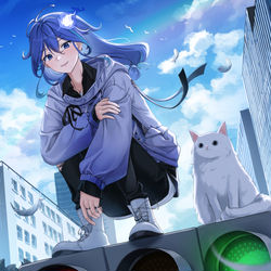 This is a pixiv picture whose title is 水無世燐央.