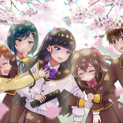 This is a pixiv picture whose title is 卒業おめでとう🌸.
