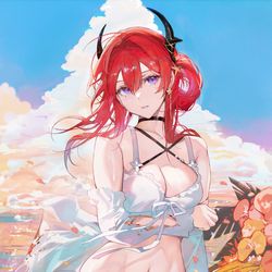 This is a pixiv picture whose title is スルトの水着.