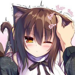This is a pixiv picture whose title is ミアの耳をもふり隊.