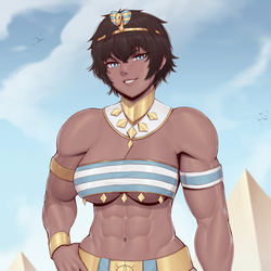 This is a pixiv picture whose title is Tomboy Pharaoh.