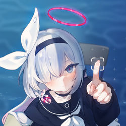This is a pixiv picture whose title is 指紋認証.