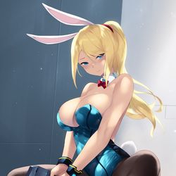 This is a pixiv picture whose title is バニーサムス.