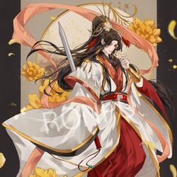 This is a pixiv picture whose title is 【仕事絵】天官賜福 SENSEBOOK publishing.