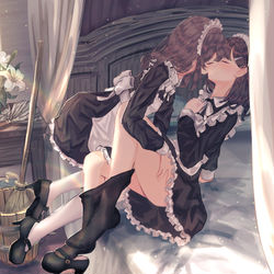 This is a pixiv picture whose title is ベッドメイキング.