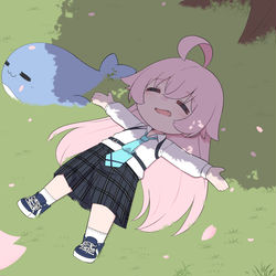 This is a pixiv picture whose title is 春のお昼寝ホシノおじさん.