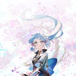 This is a pixiv picture whose title is 绫华 春天.