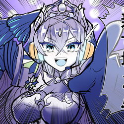 This is a pixiv picture whose title is 壱世壊の歌姫“ルカ”.