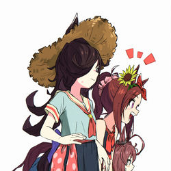 This is a pixiv picture whose title is 夏とロボとバラと委員長.
