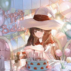 This is a pixiv picture whose title is ひとりぼっちのお誕生日会.