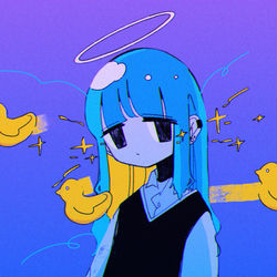 This is a pixiv picture whose title is アヒル.