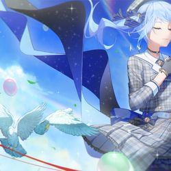 This is a pixiv picture whose title is お誕生日と5周年日おめでとうございます！.
