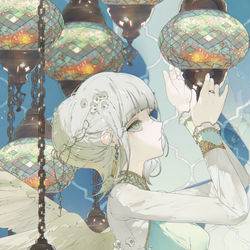 This is a pixiv picture whose title is Turkish Lamp Loved by Angel.