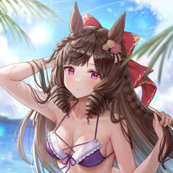This is a pixiv picture whose title is 水着ルビー.