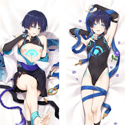 This is a pixiv picture whose title is 原神 放浪者 Genshin Wanderer 2WT 抱き枕.
