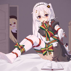 This is a pixiv picture whose title is present.
