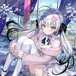 This is a pixiv picture whose title is 花灯守(はなひもり).