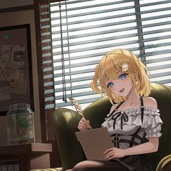 This is a pixiv picture whose title is アメリア.