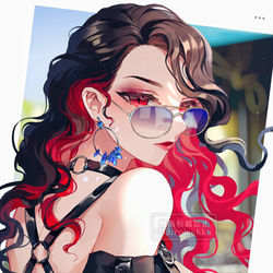 This is a pixiv picture whose title is 女体化無惨様.