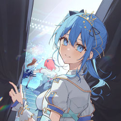 This is a pixiv picture whose title is 「行ってきます！」.