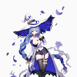 This is a pixiv picture whose title is Lua Blue Rose Witch.