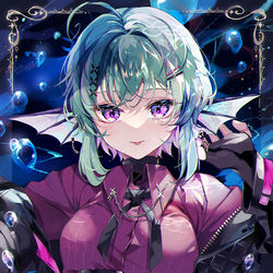 This is a pixiv picture whose title is 💜.。o○.